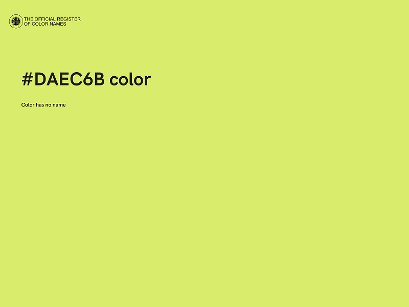 #DAEC6B color image