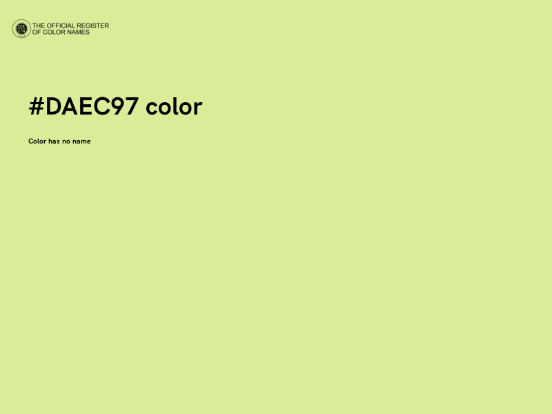 #DAEC97 color image