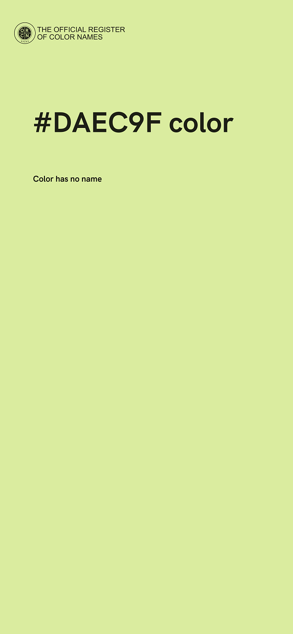 #DAEC9F color image