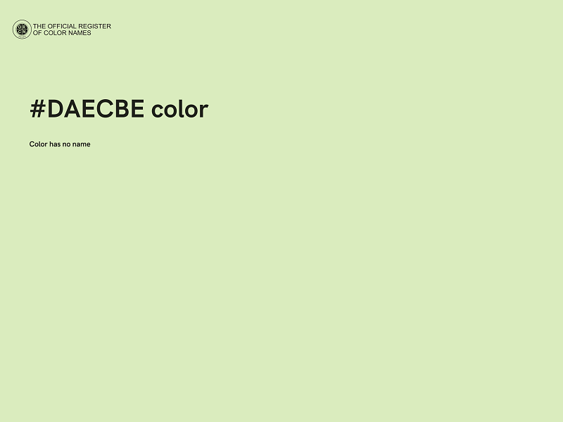 #DAECBE color image