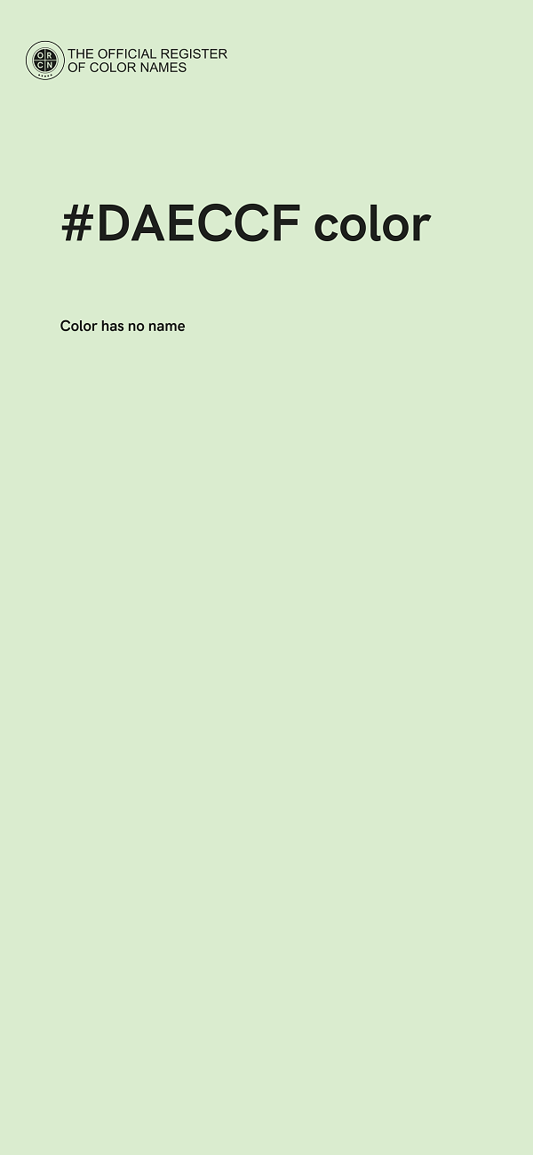#DAECCF color image