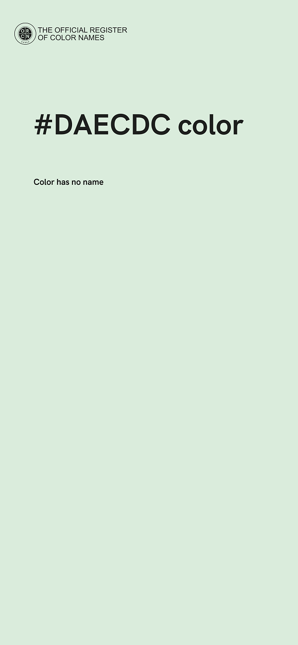#DAECDC color image