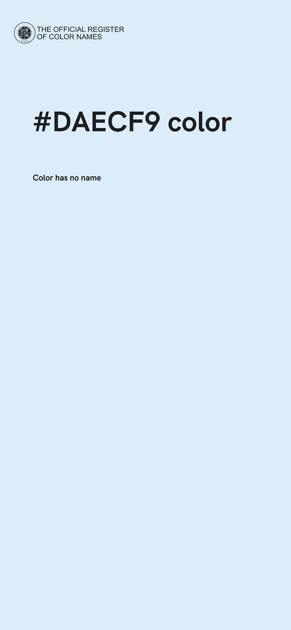 #DAECF9 color image