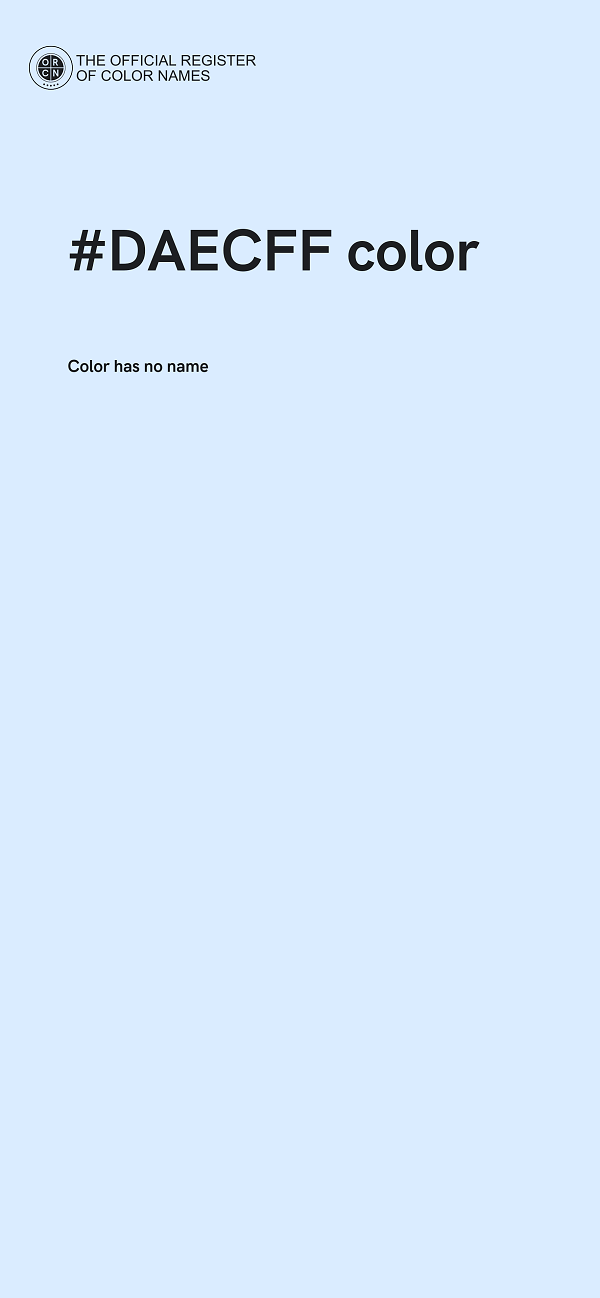 #DAECFF color image
