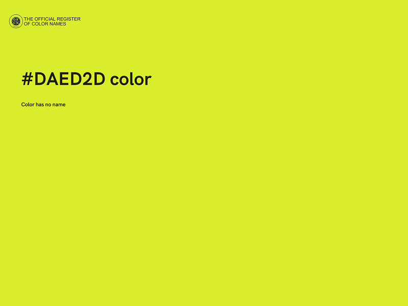 #DAED2D color image