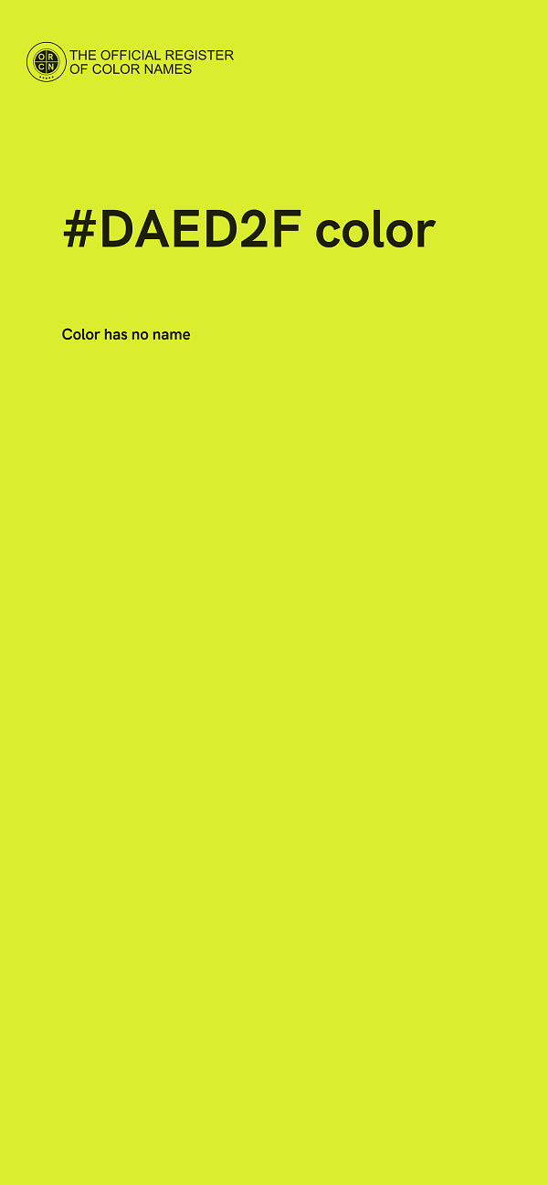 #DAED2F color image