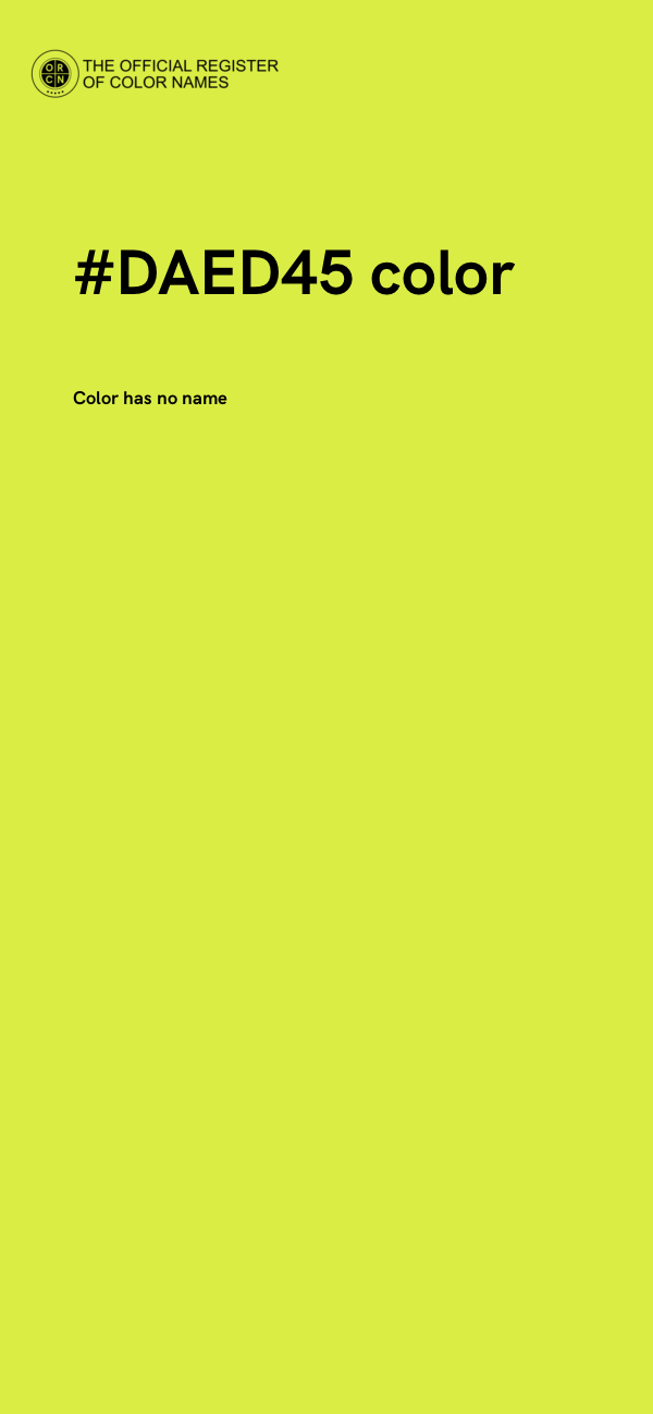 #DAED45 color image