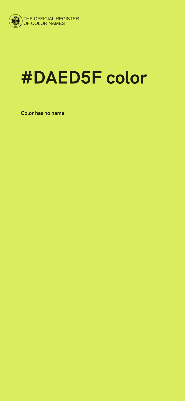 #DAED5F color image