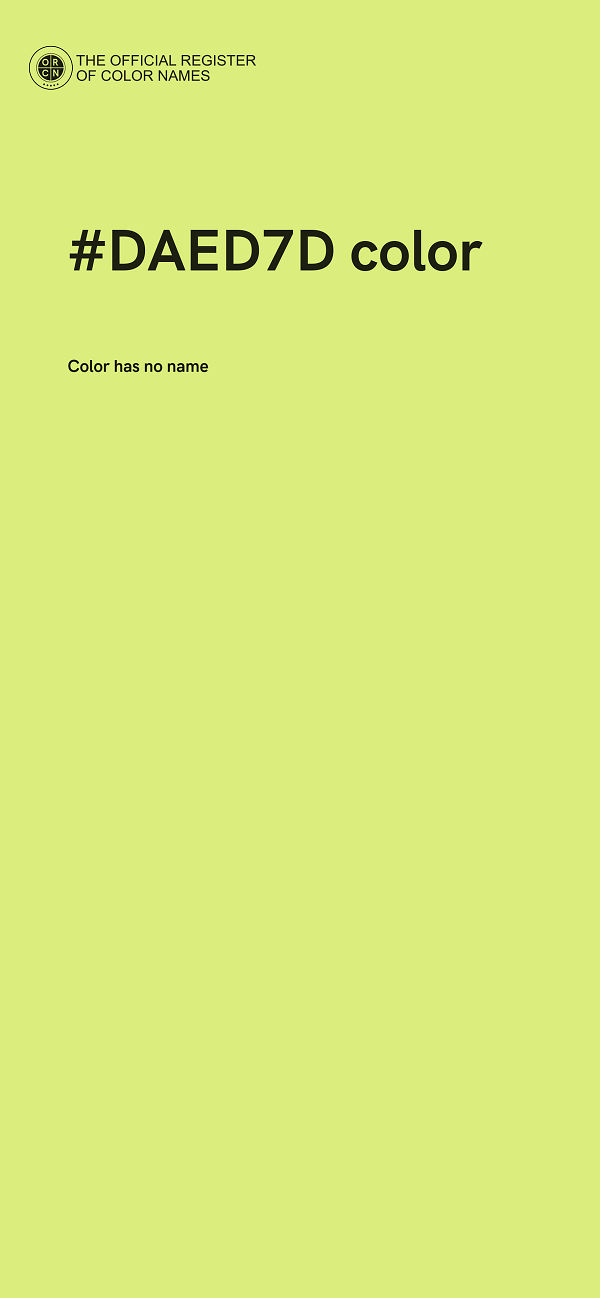 #DAED7D color image