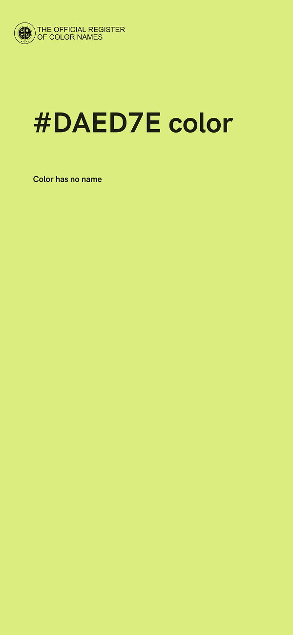 #DAED7E color image