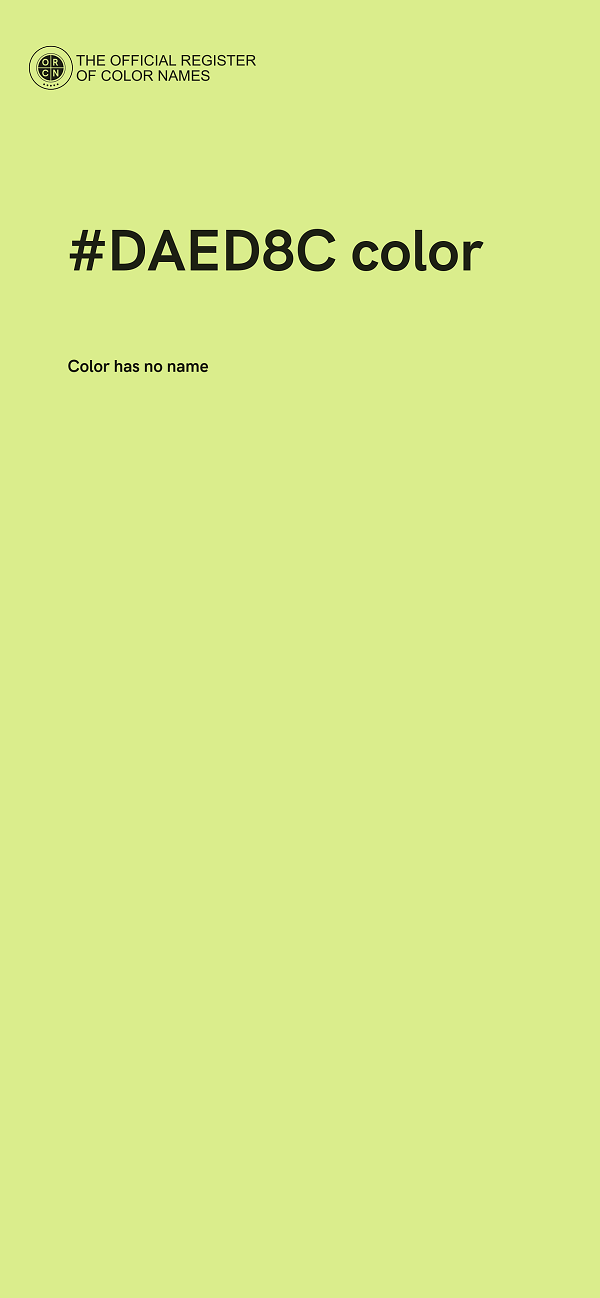 #DAED8C color image