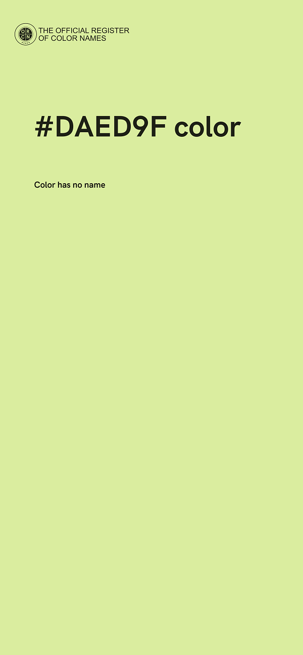 #DAED9F color image