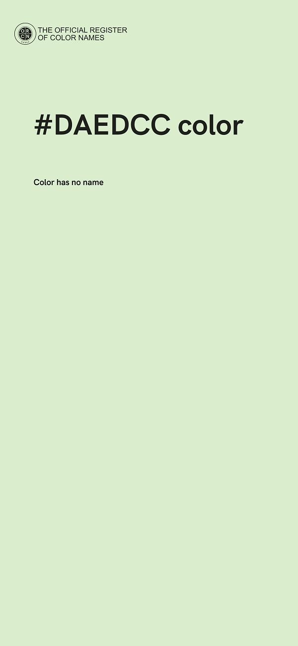 #DAEDCC color image