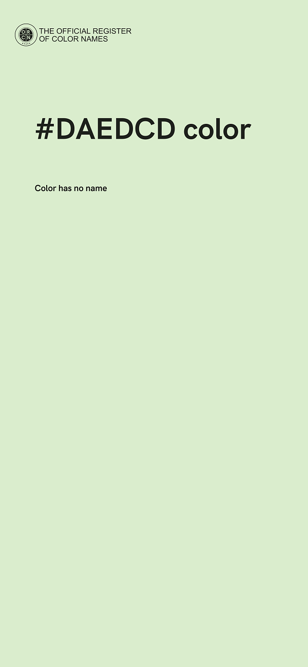 #DAEDCD color image