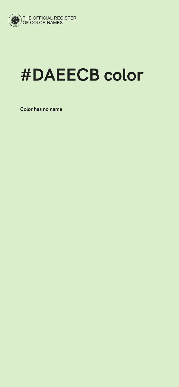 #DAEECB color image