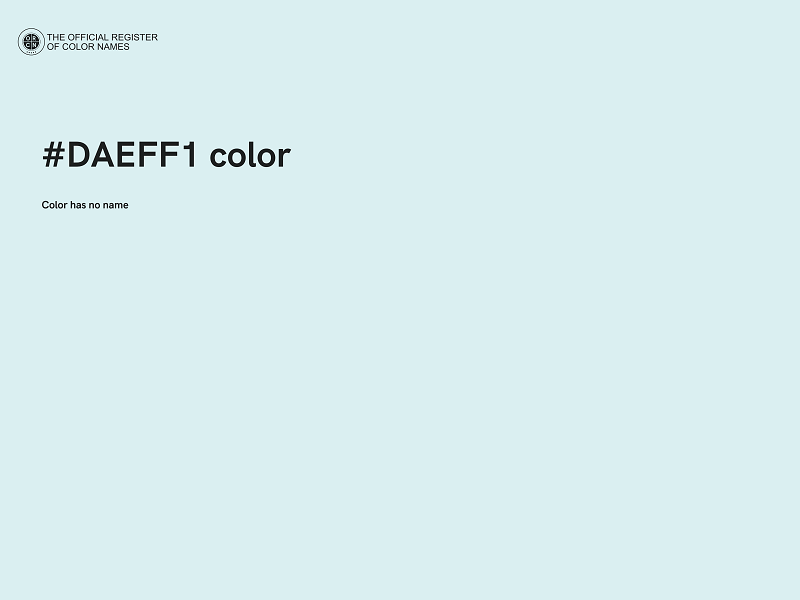 #DAEFF1 color image