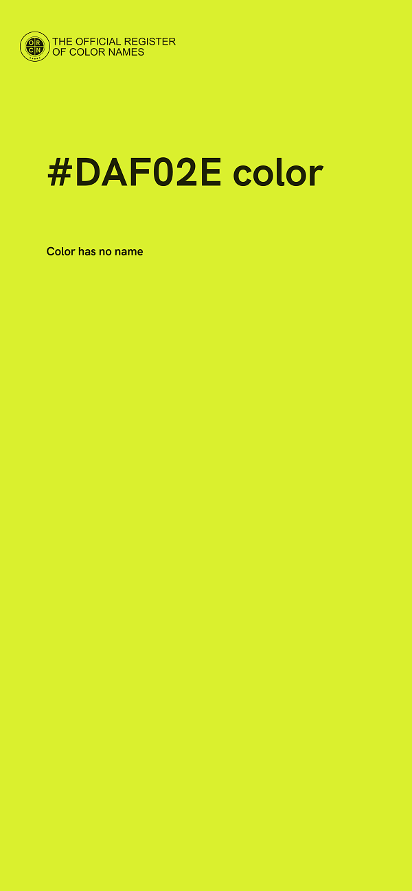 #DAF02E color image