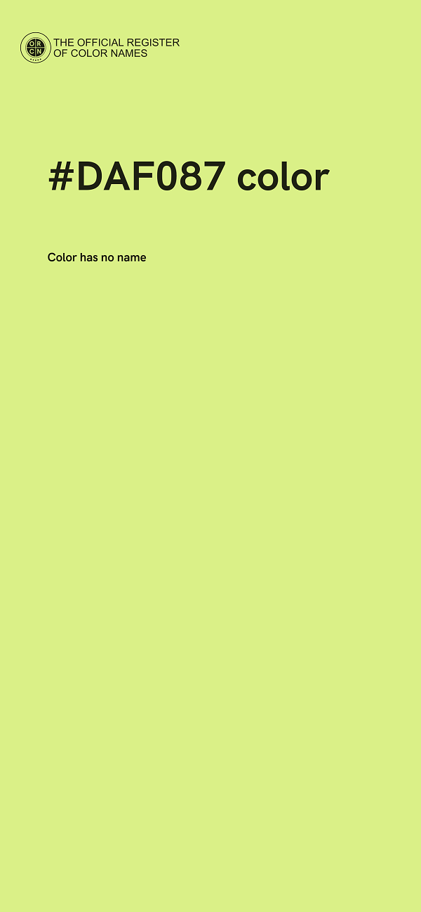 #DAF087 color image