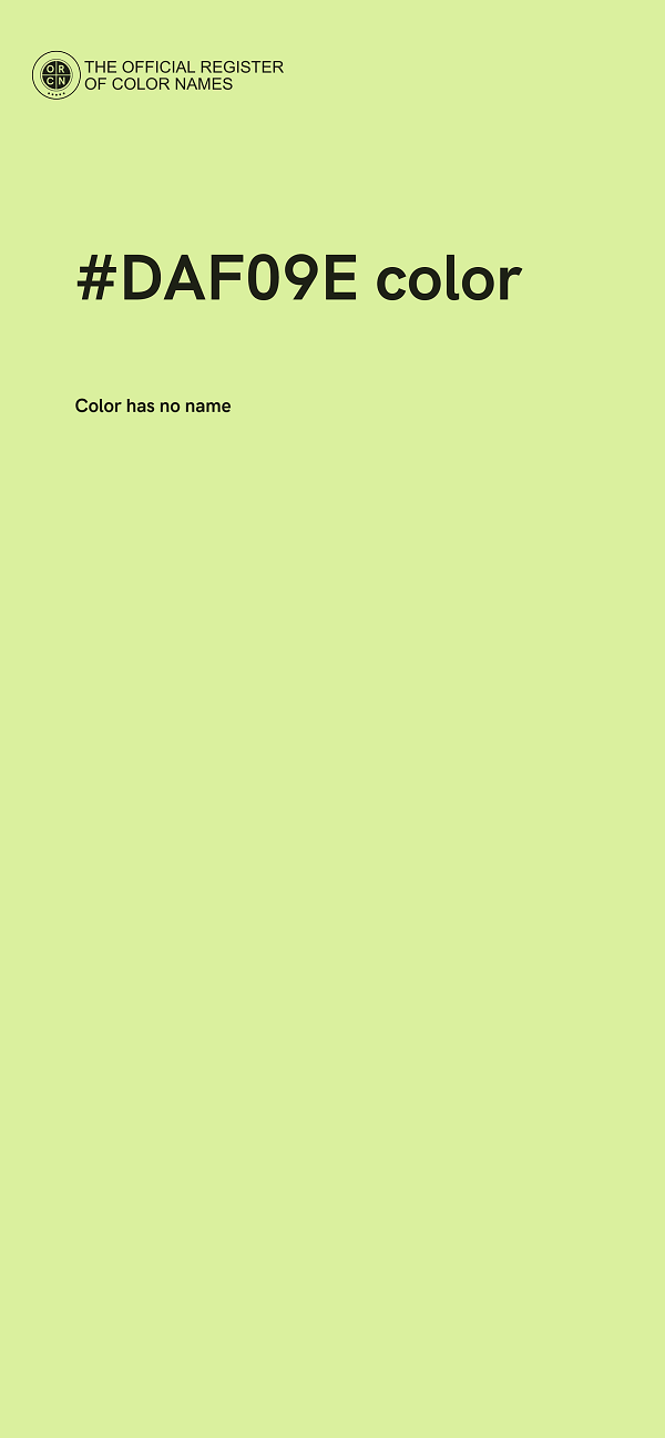 #DAF09E color image