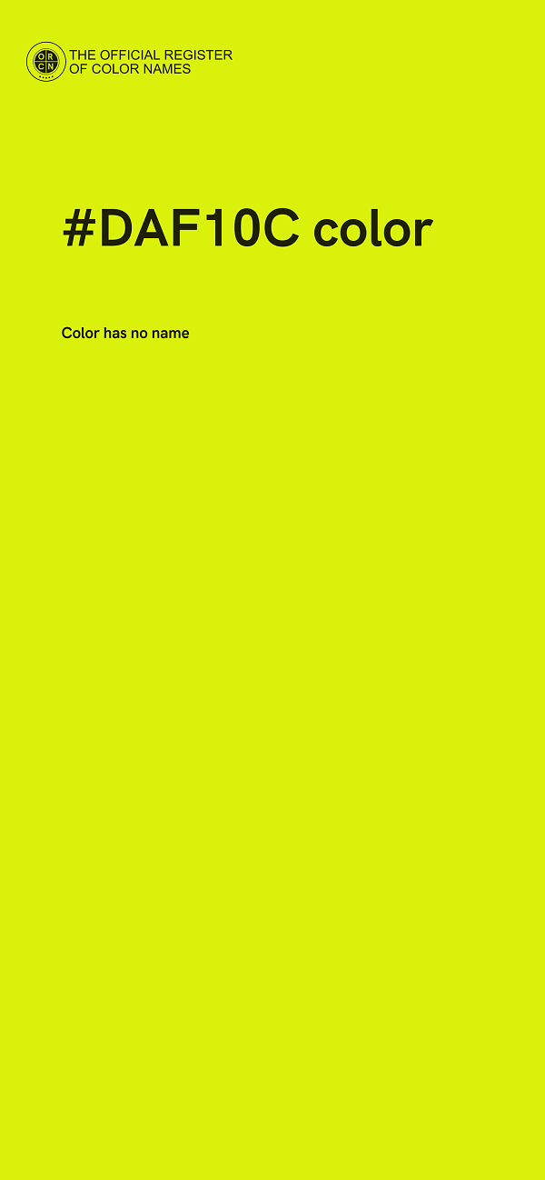 #DAF10C color image