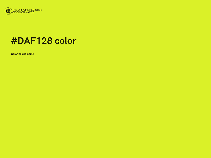 #DAF128 color image