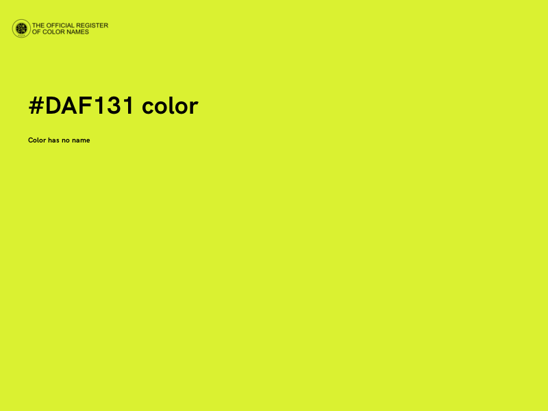 #DAF131 color image