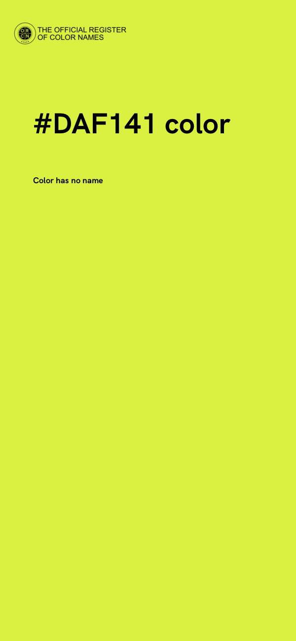 #DAF141 color image