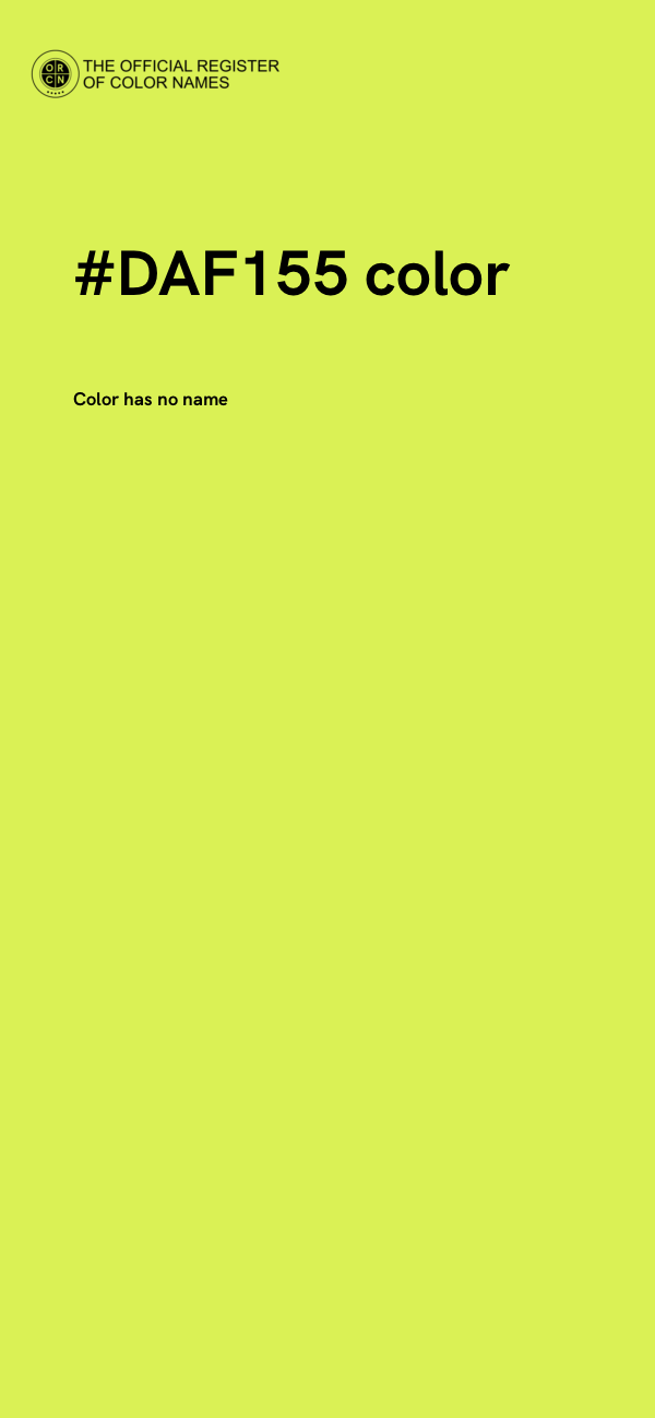 #DAF155 color image