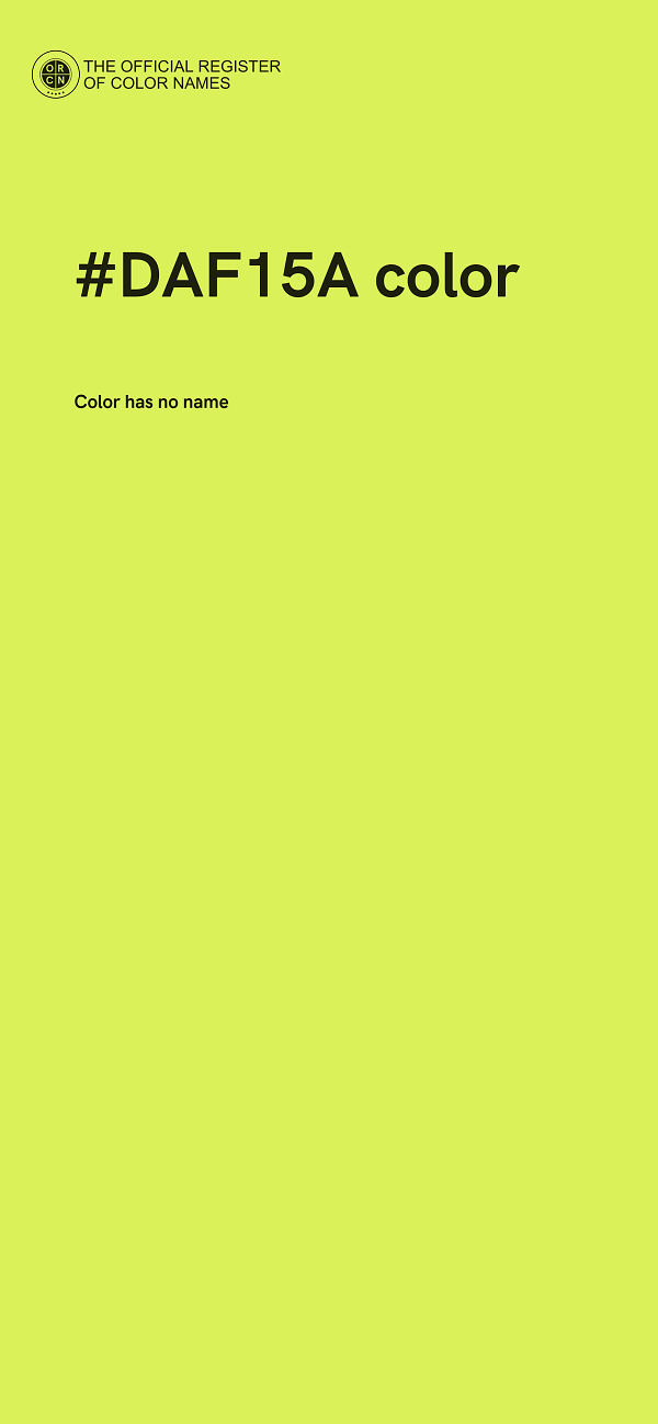 #DAF15A color image