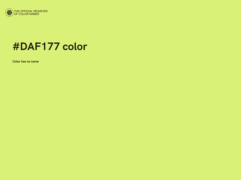 #DAF177 color image