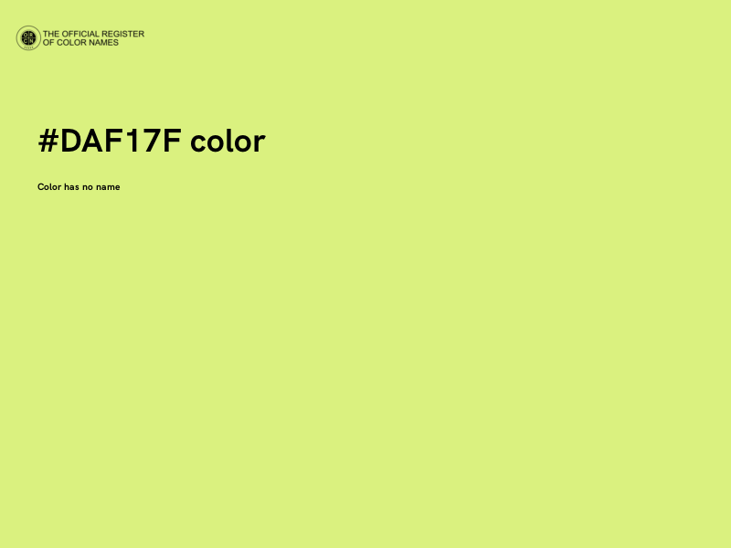 #DAF17F color image