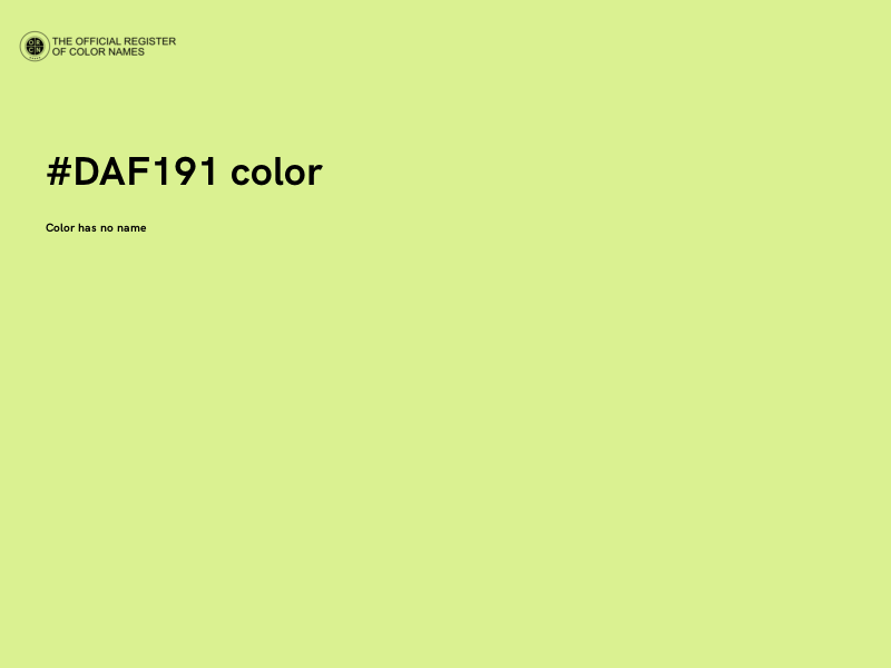 #DAF191 color image