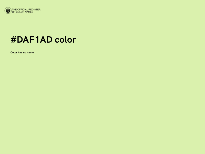 #DAF1AD color image