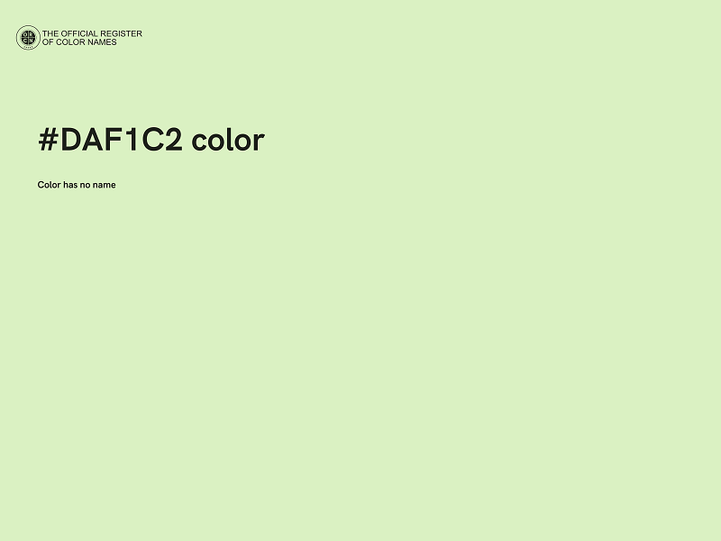 #DAF1C2 color image