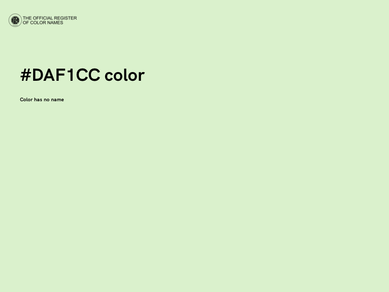 #DAF1CC color image