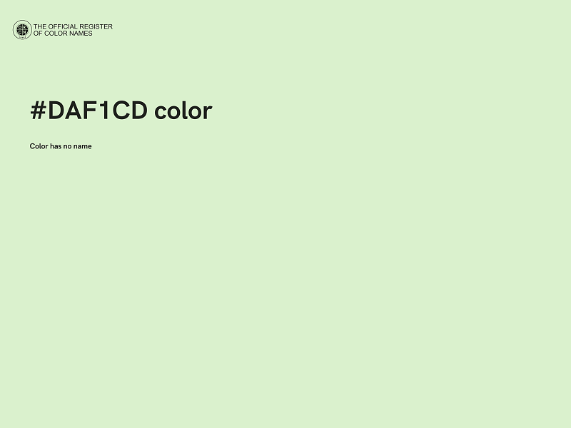 #DAF1CD color image