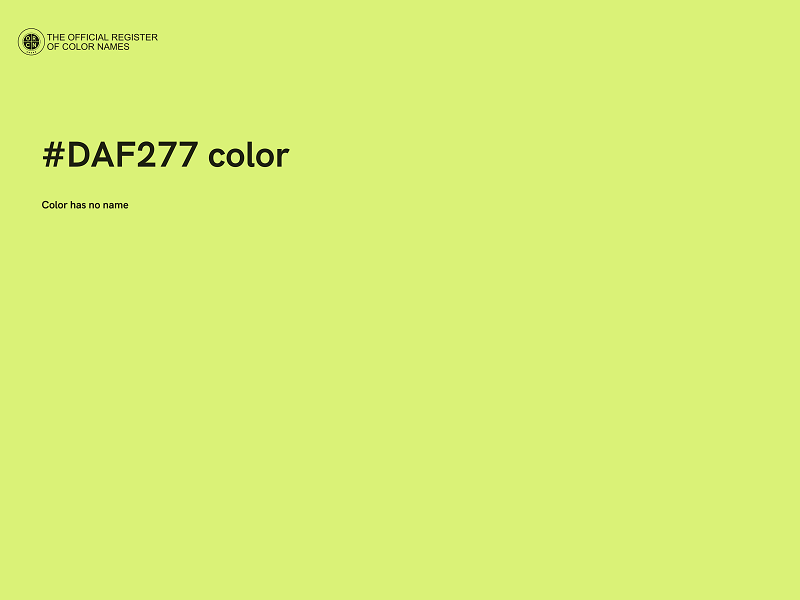 #DAF277 color image