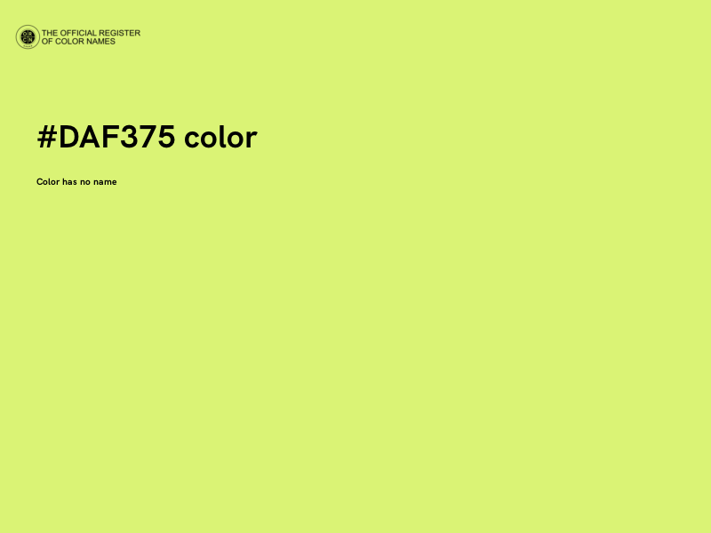#DAF375 color image