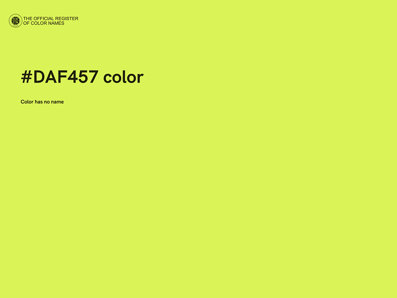 #DAF457 color image