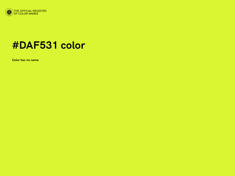 #DAF531 color image