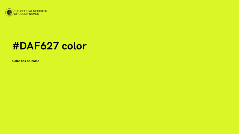#DAF627 color image