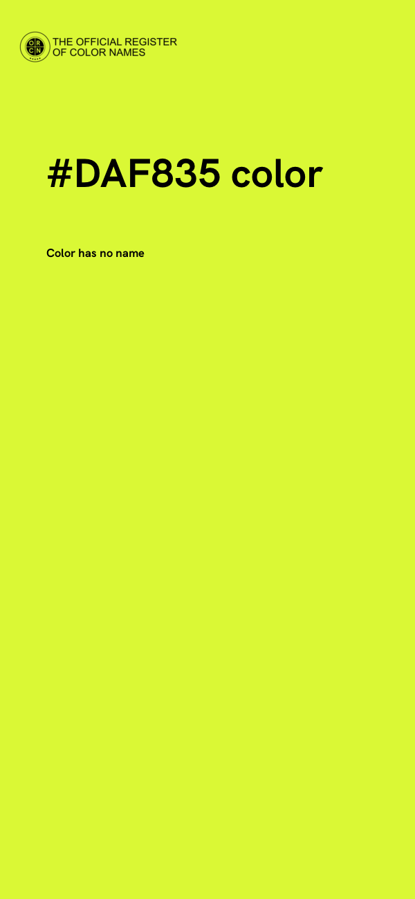#DAF835 color image