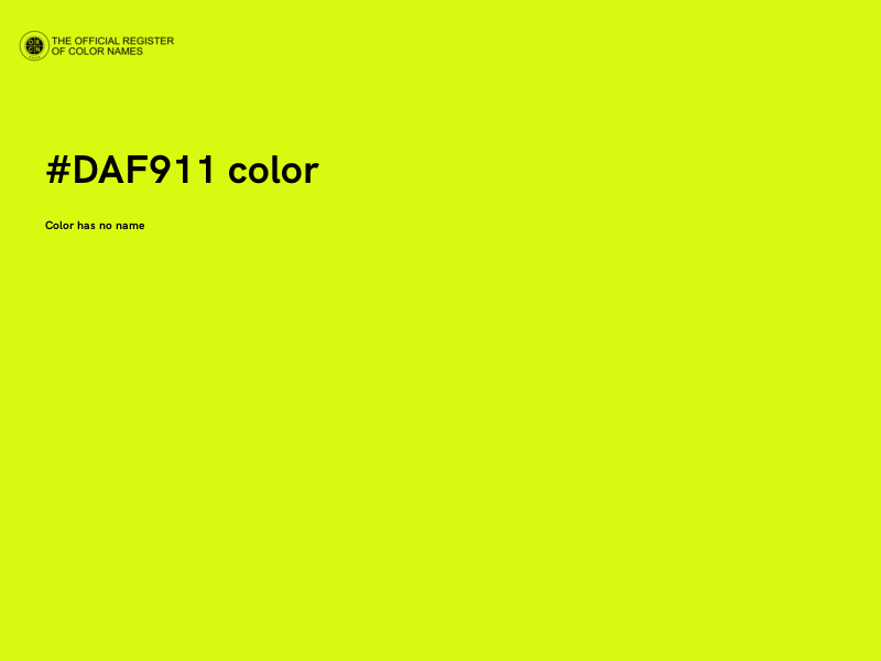 #DAF911 color image