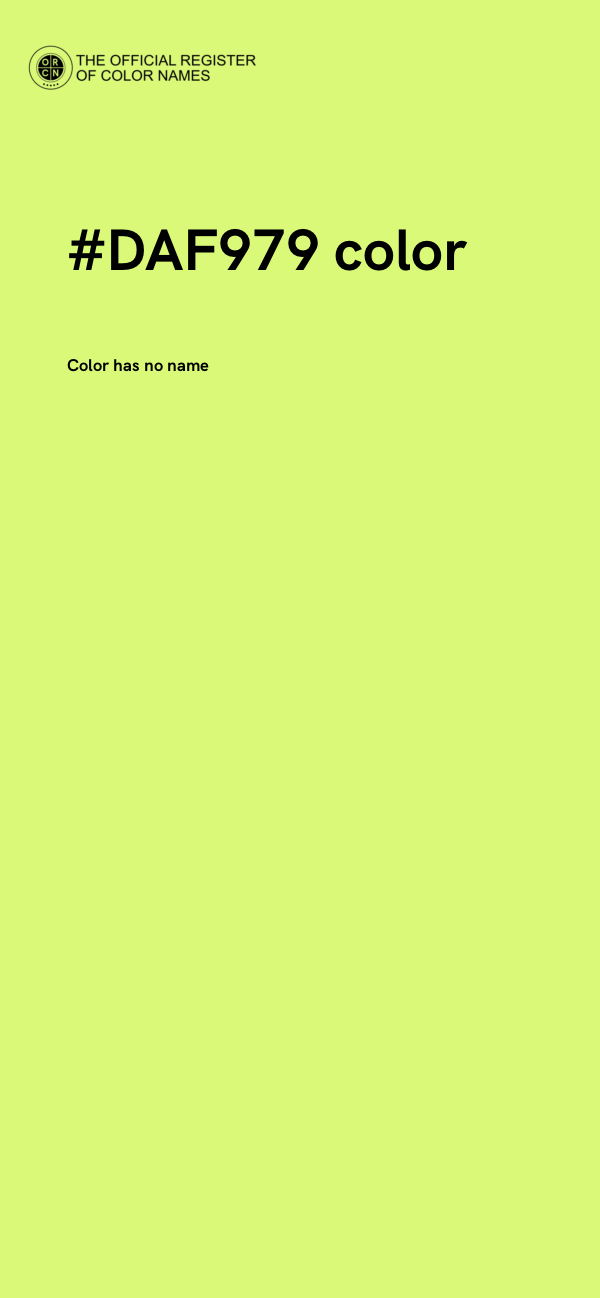 #DAF979 color image