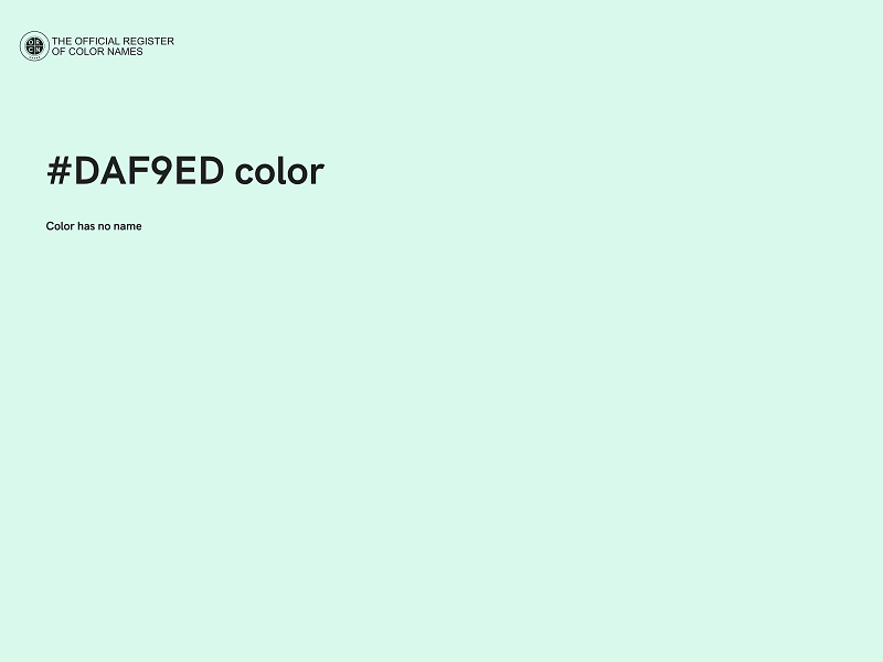 #DAF9ED color image