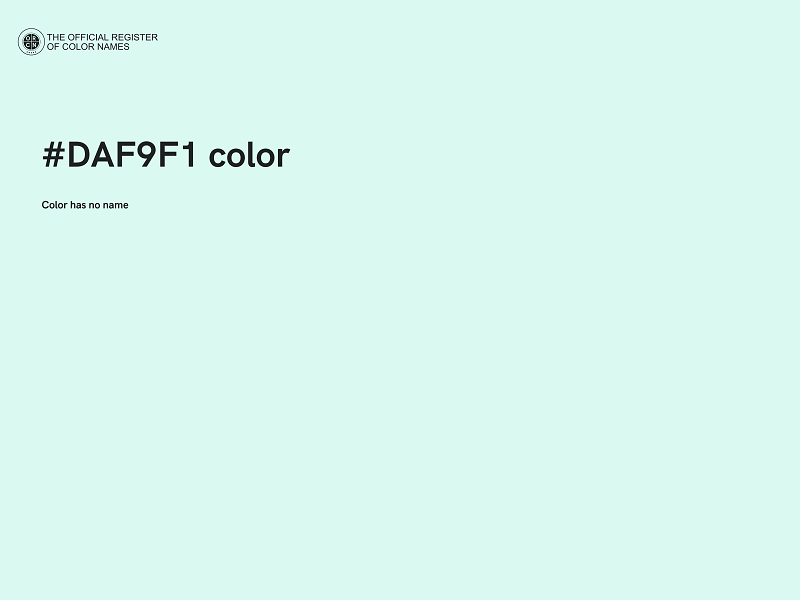 #DAF9F1 color image