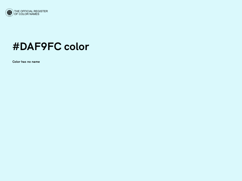 #DAF9FC color image