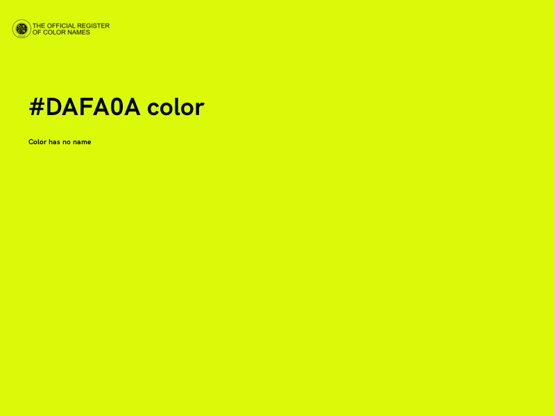 #DAFA0A color image