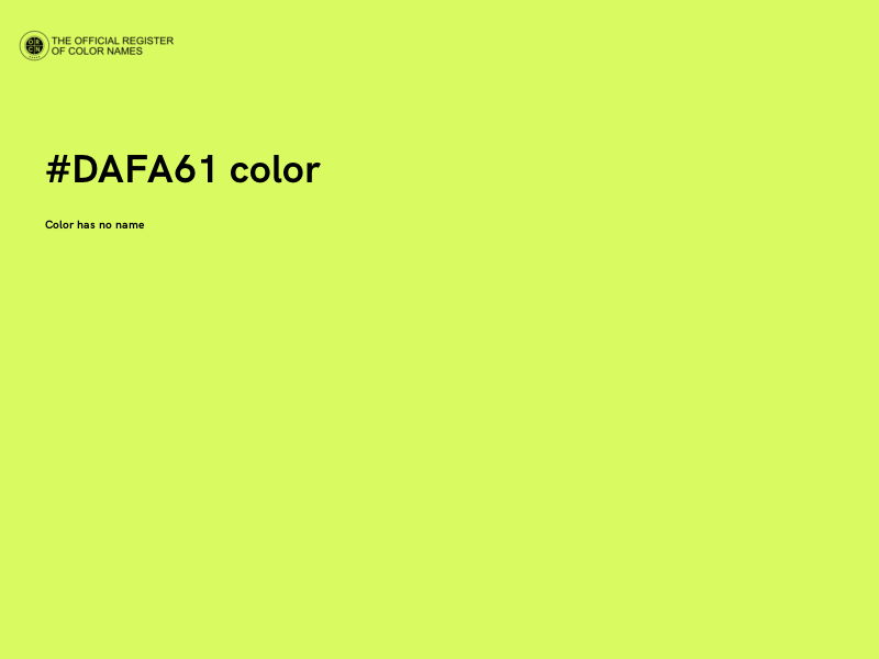 #DAFA61 color image