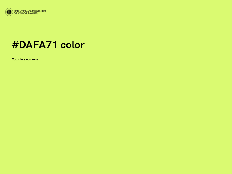 #DAFA71 color image